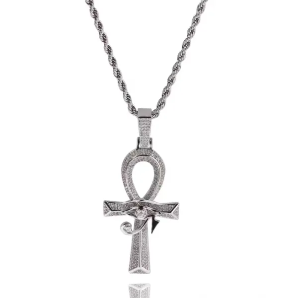 Eye of Horus Cross Pendant Necklace - Image 6