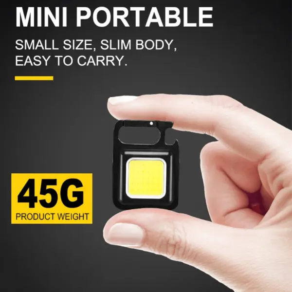 Multifunctional Portable Keychain LED Flashlight - Image 2