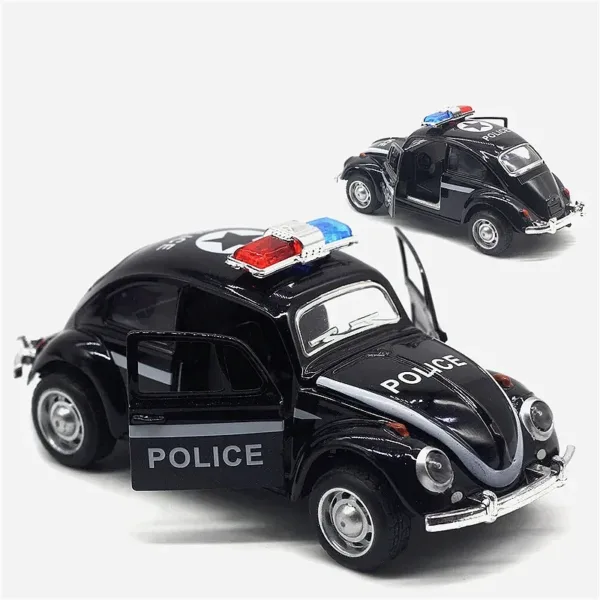 1:32 Alloy Beetle Police Car Model - Image 4