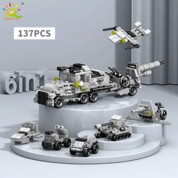 6in1 Police Truck Building Blocks Set - Image 17