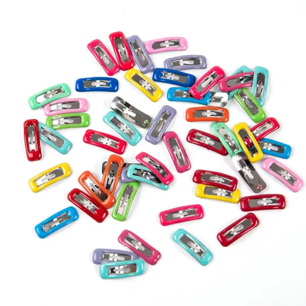 10 Mini Colorful Hair Clips for Dolls - Image 3