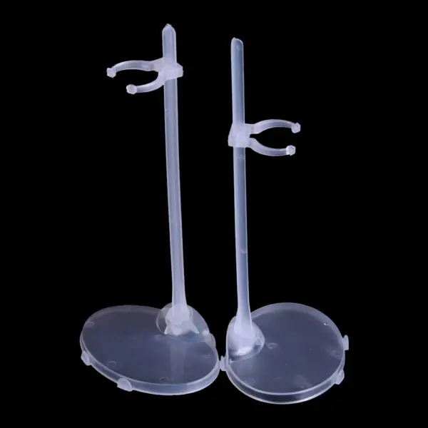 5pcs Clear Plastic Doll Display Stands - Image 4