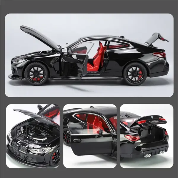 1:24 M4 G82 Diecast Alloy Sports Car Model - Image 3