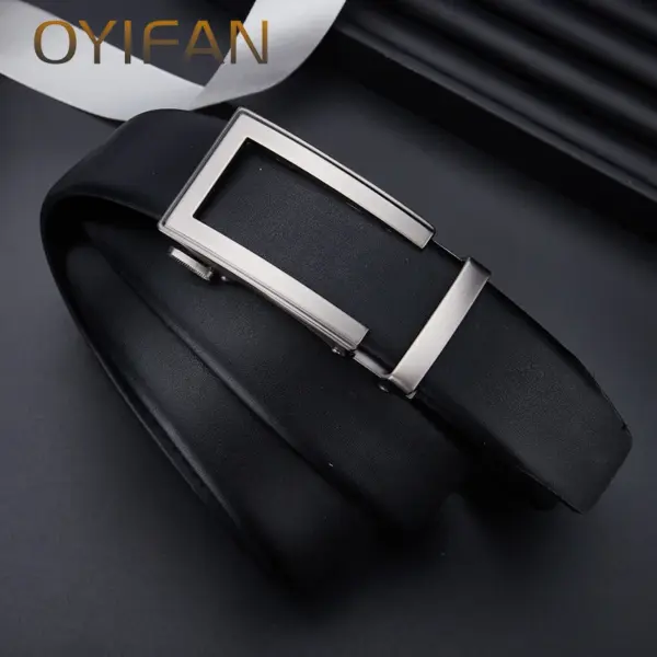 Men's Automatic Leather Belt 110-130cm