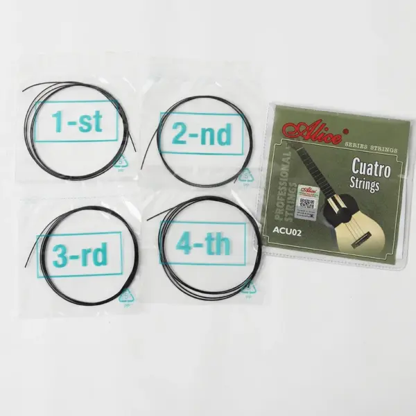 Alice Cuatro Black Nylon Strings Set ACU02 - Image 4