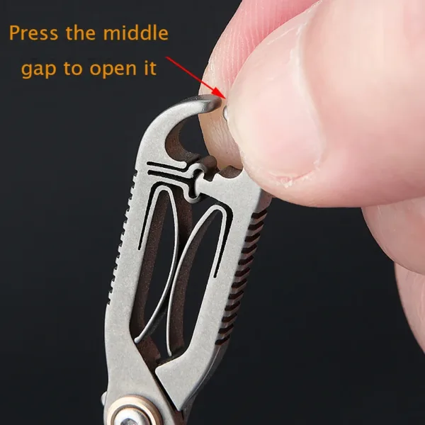 Titanium Alloy Nose Hair Scissors 48MM - Image 2