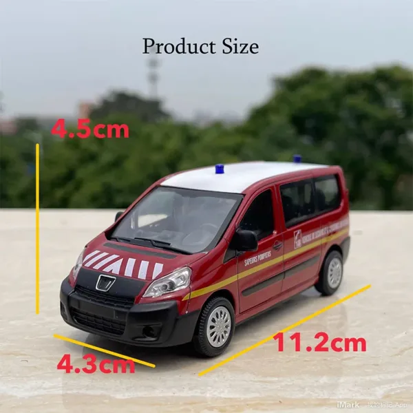 1:43 Diecast Peugeot Van Model Car - Image 2