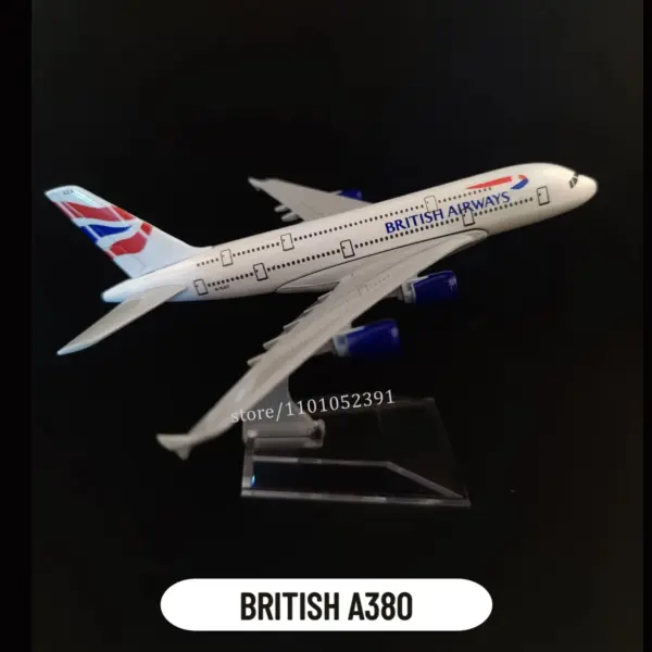 1:400 Metal Emirates A380 Diecast Model Plane - Image 13