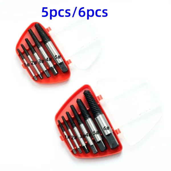 5/6 Piece Damaged Screw Extractor Tool Set