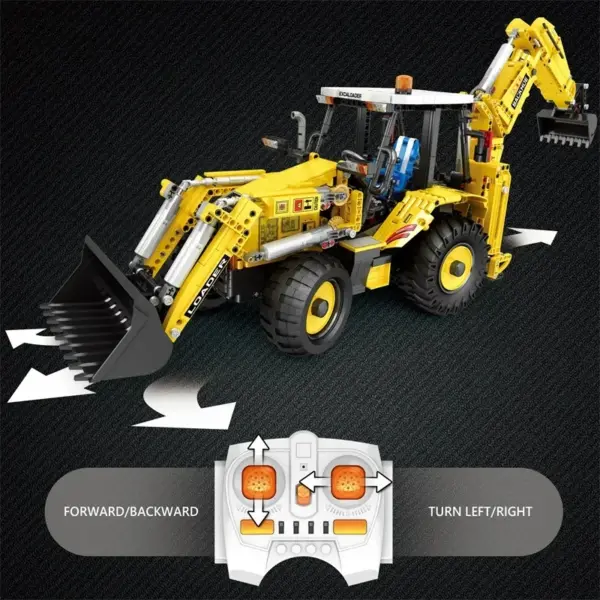 2466PCS Remote Control Backhoe Loader Set - Image 4