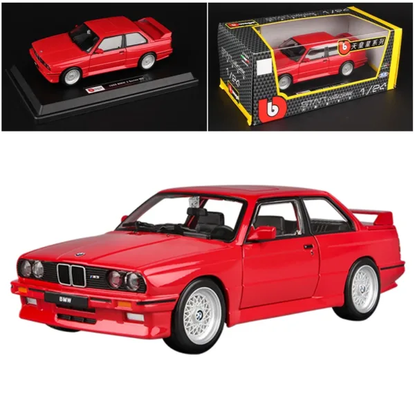 BMW M3 E30 1988 1:24 Diecast Model Car - Image 5