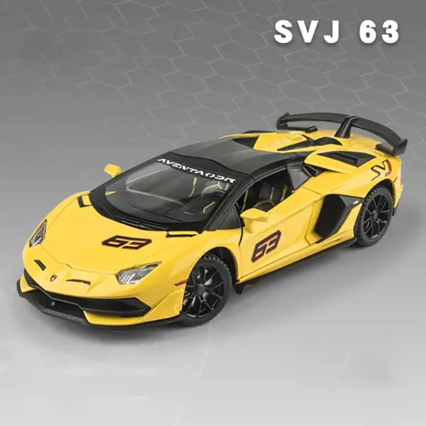 1:24 Lambo SVJ63 Alloy Diecast Model Car - Image 8