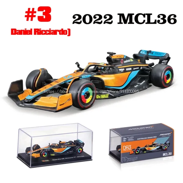 Bburago 1:43 Scale MCL60 Diecast Model Car - Image 26