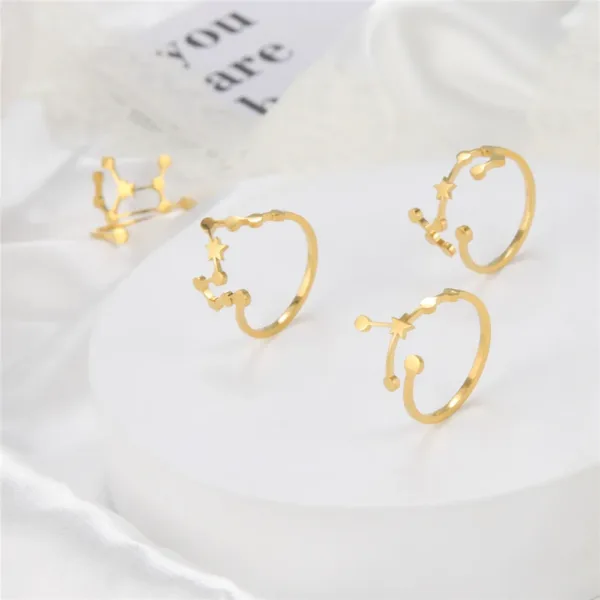 Zodiac Constellation Rings Set for Women - Image 6