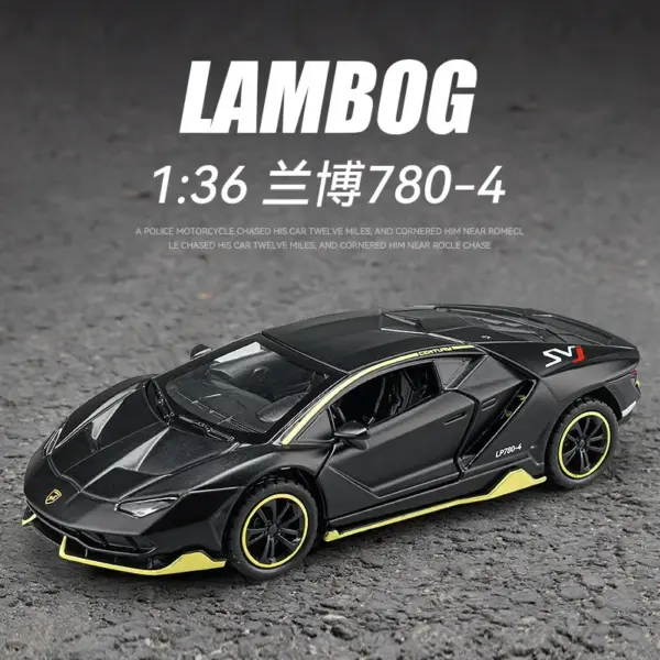 Lamborghini LP780-4 Diecast Model Car Ornament