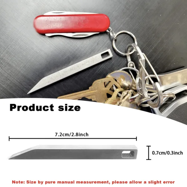 Durable Keychain Pry Bar Multitool EDC Tool - Image 3