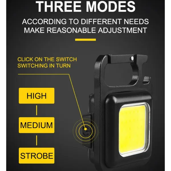 Multifunctional Portable Keychain LED Flashlight - Image 3