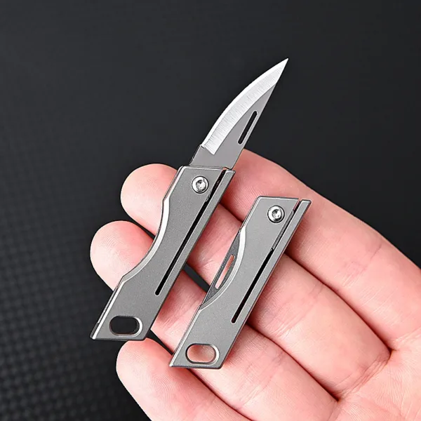 Titanium Alloy Folding Knife with D2 Steel Blade - Image 3
