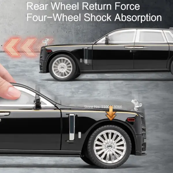 1/22 Scale Rolls Royce Phantom Diecast Model - Image 5