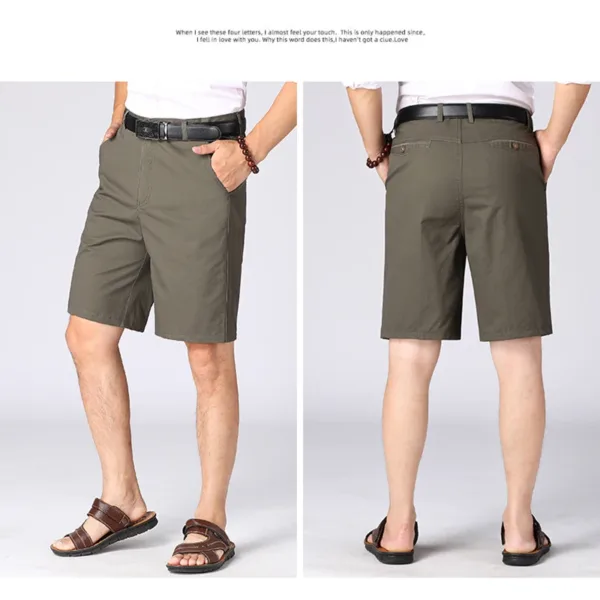 Men's Summer Casual Knee Length Shorts 8 Colors - Image 14