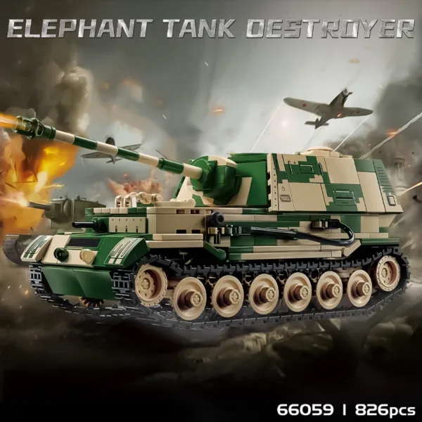 Children's Heavy Tank Building Block Toy - Image 7