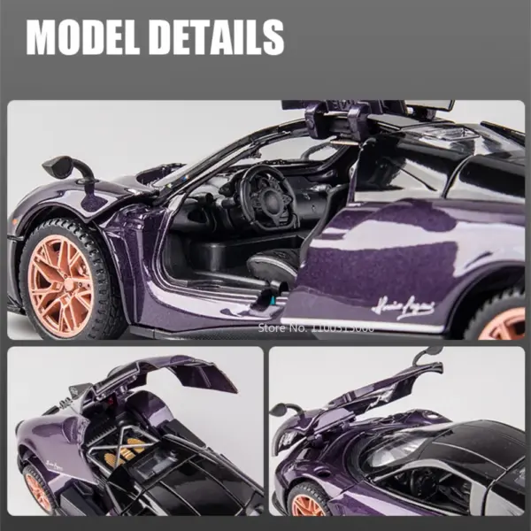 1/32 Pagani Huayra Dinastia Diecast Car Model - Image 5