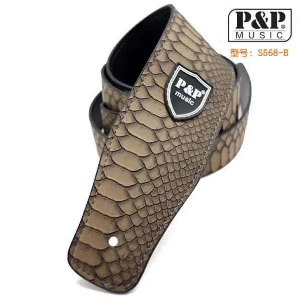 Snake Skin PU Leather Guitar Strap 160cm - Image 8