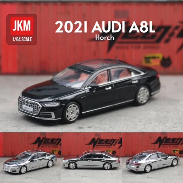 1:64 Audi A8L Sedan Diecast Toy Car - Image 2