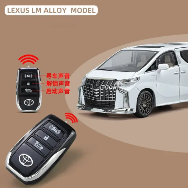 1:24 Toyota Alphard Alloy Model Car Toy - Image 4