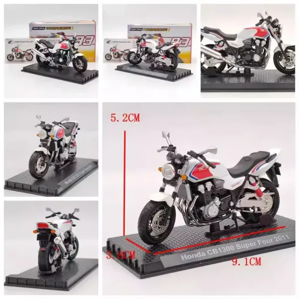 1/24 Scale Honda Motorcycle Diecast Model Toy - Image 3