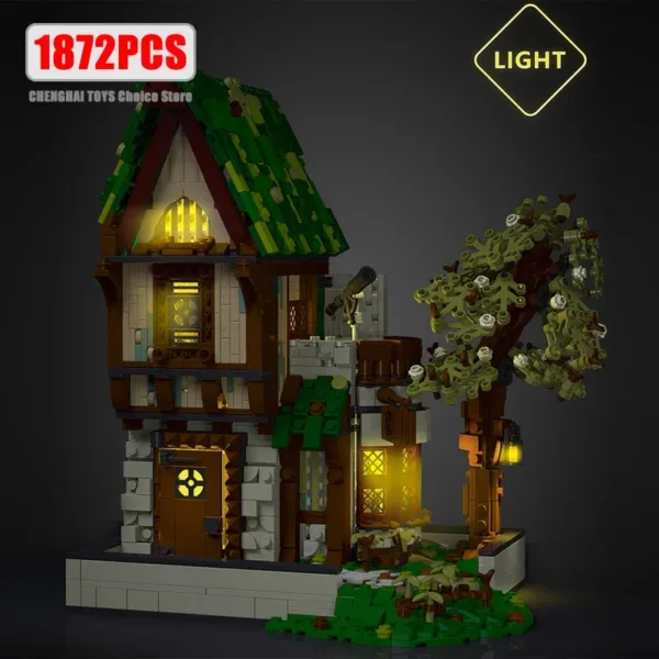 Medieval Blacksmith Shop Building Blocks Set - Image 8