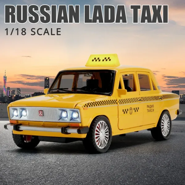 1:18 Alloy Russian LADA TAXI Model Car