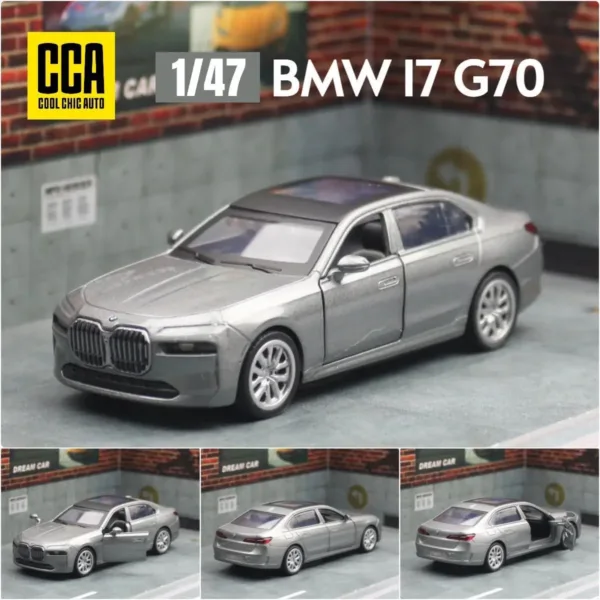 1/47 BMW I7 G70 Diecast Metal Toy Car - Image 8