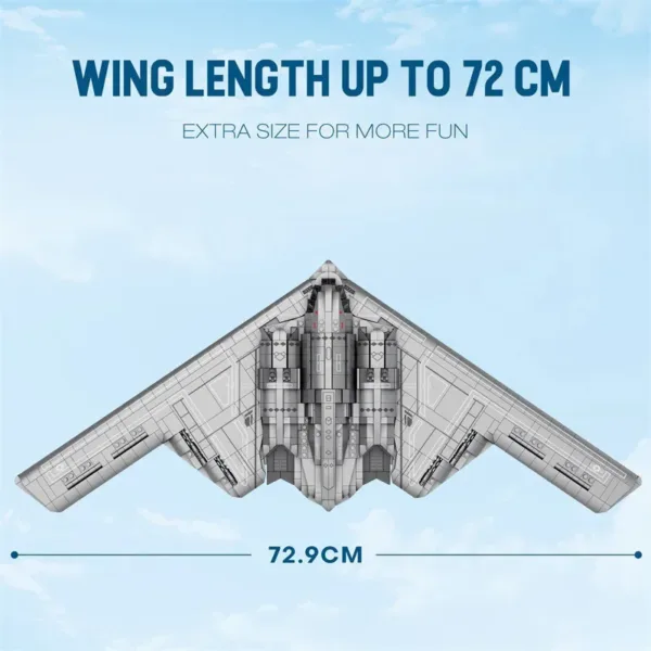 Military Stealth Bomber Building Blocks Model - Image 5