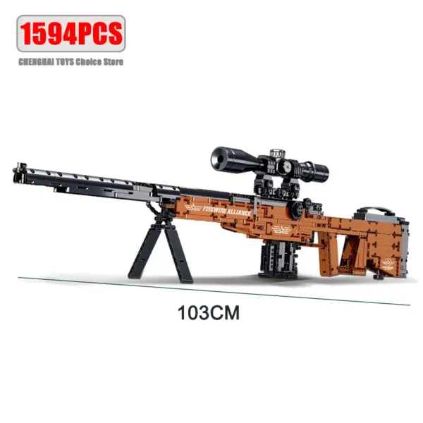 1594pcs AWM Sniper Rifle Building Blocks Set