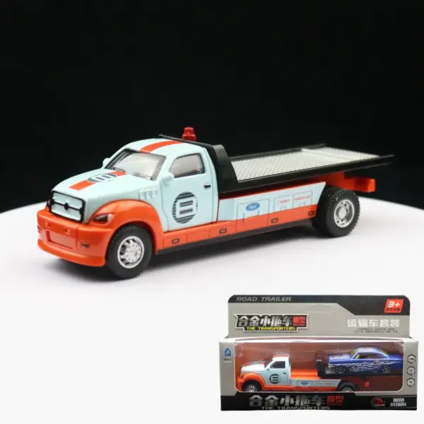 1:64 Alloy Flat Trailer and Truck Model - Image 16