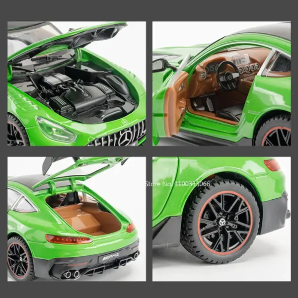 1:18 Scale Diecast GTR Car Model with Sound - Image 3