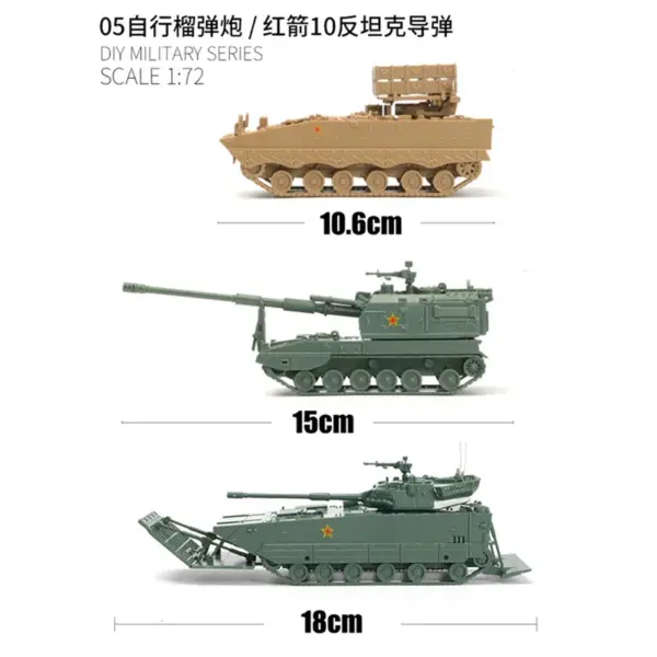 1/72 PLZ-05 Self-Propelled Howitzer Model Kit - Image 4