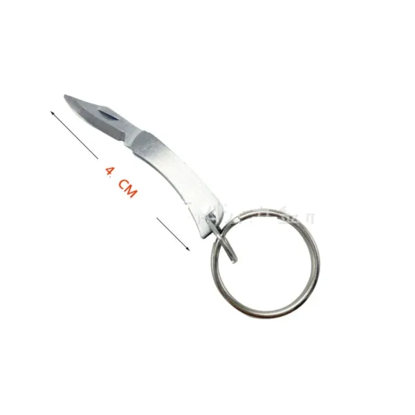 Mini Folding Stainless Steel Keychain Knife - Image 7