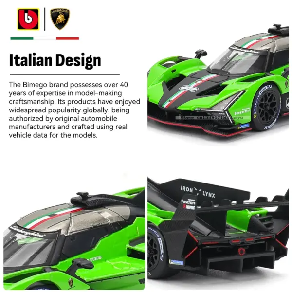 Bburago 1:43 Lamborghini SC63 Diecast Model - Image 2