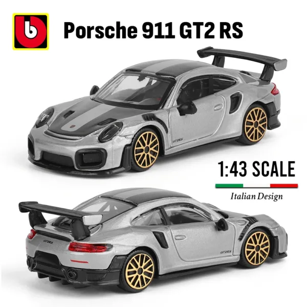 Bburago 1:43 Porsche 911 GT2 RS Model - Image 6