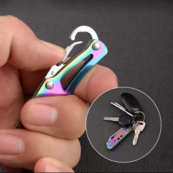Stainless Steel Folding Camping Survival Knife - Image 5