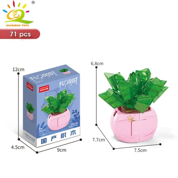 DIY Flower Succulent Building Blocks Set - Image 38