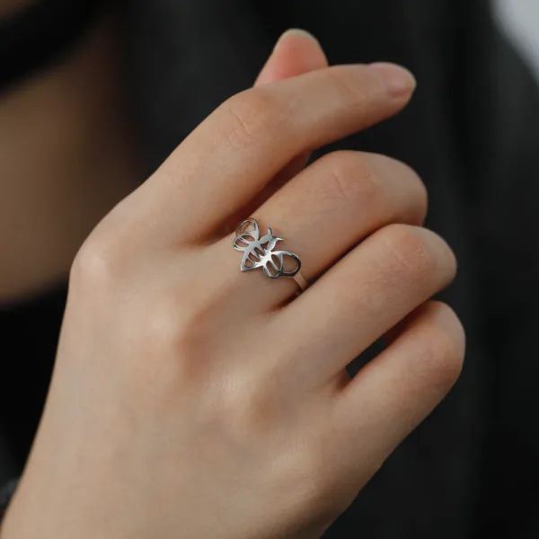 Cute Bee Stainless Steel Fashion Ring - Image 4