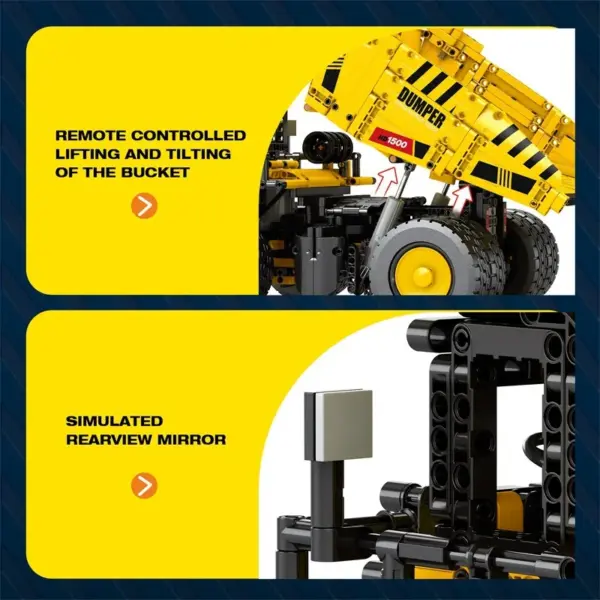 Remote Control Dump Truck Building Set - Image 5