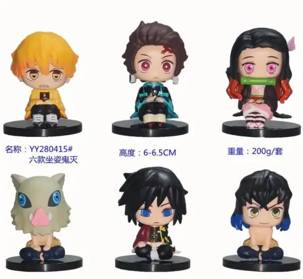 Demon Slayer 6Pcs PVC Action Figure Set - Image 8