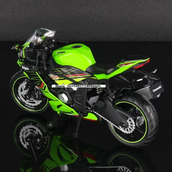 1:12 Kawasaki Ninja ZX-6R Metal Model Motorcycle - Image 6
