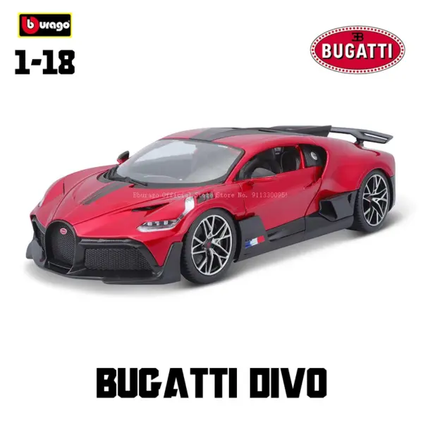 Bburago 1:18 Bugatti Mistral Diecast Model Car - Image 10