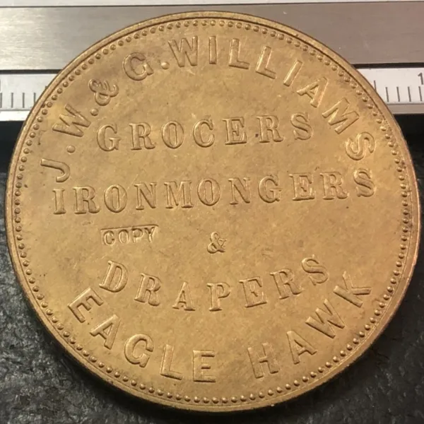 1857 Colonial Victoria Copper Coin Replica