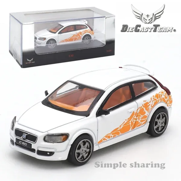 1:64 Scale Volvo C30 Diecast Metal Model - Image 7